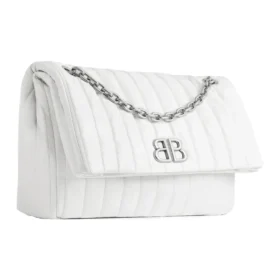 Sac à chaîne moyen Monaco matelassé « Off White » 7659452AASE9106