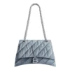 Sac à chaîne moyenne Crush matelassé « Blue » 7163932AAGX4661
