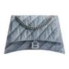 Sac à chaîne moyenne Crush matelassé « Blue » 7163932AAGX4661