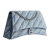 Sac à chaîne moyenne Crush matelassé « Blue » 7163932AAGX4661
