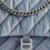 Sac à chaîne moyenne Crush matelassé « Blue » 7163932AAGX4661