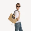 Sac City Basket Medium pour femme, couleur naturel/noir
