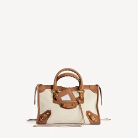 Sac « City » petit format pour femme, beige/camel