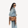 Sac City petit format pour femme, couleur camel Sac City petit format pour femme, couleur camel