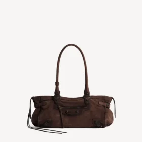 Sac City pour femme, modèle East-West, couleur espresso clair