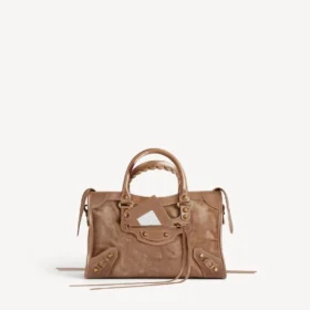Sac City pour femme, petit format, couleur biscuit