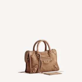 Sac City pour femme, petit format, couleur biscuit