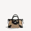 Sac « City » pour femme, petit format, couleur naturel/noir Sac « City » pour femme, petit format, couleur naturel/noir