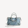 Sac City pour femme, petit modèle, bleu
