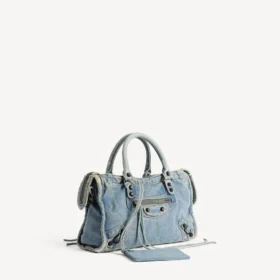 Sac City pour femme, petit modèle, bleu