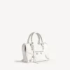 Sac City pour femme, petit modèle à clous géants et strass, blanc optique Sac City pour femme, petit modèle à clous géants et strass, blanc optique