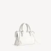 Sac City pour femme, petit modèle à clous géants et strass, blanc optique Sac City pour femme, petit modèle à clous géants et strass, blanc optique