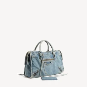 Sac City pour femme, taille moyenne, bleu
