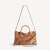 Sac « City » pour femme, taille moyenne, couleur camel