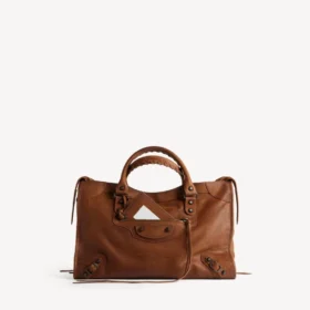 Sac City pour femme, taille moyenne, couleur caramel