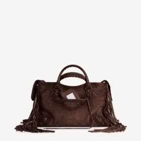 Sac City pour femme, taille moyenne, couleur espresso clair