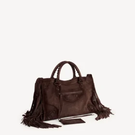Sac City pour femme, taille moyenne, couleur espresso clair