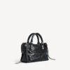 Sac de ville pour femme, petit modèle à clous géants et strass, noir Sac de ville pour femme, petit modèle à clous géants et strass, noir