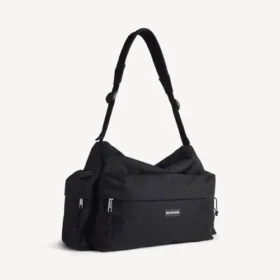 Sac de week-end Explorer multipoches pour homme, taille moyenne, noir