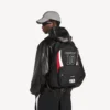 Sac à dos Explorer Balenciaga pour homme | Collaboration NBA, noir/blanc/rouge vermillon