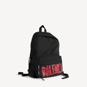 Sac à dos Tape Type pour homme, noir/rouge