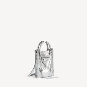 Sac fourre-tout City pour femme avec porte-téléphone, couleur argent