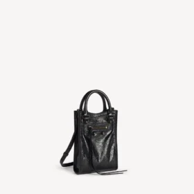 Sac fourre-tout City pour femme avec porte-téléphone, noir