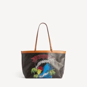Sac fourre-tout Select pour femme, taille moyenne, noir/rouge