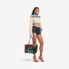 Sac fourre-tout Select pour femme, taille moyenne, noir/rouge