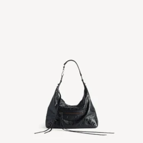 Sac hobo « City » petit format pour femme, noir