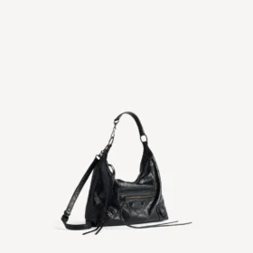 Sac hobo « City » petit format pour femme, noir