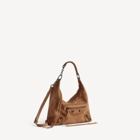 Sac hobo « City » pour femme, petit modèle, couleur camel