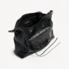 Sac hobo City pour femme, taille moyenne, noir