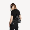 Sac hobo City pour femme, taille moyenne, noir