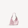 Sac hobo Le City pour femme, petit format, rose pétale