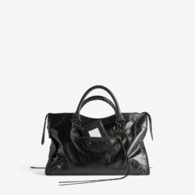 Sac Le City pour femme, taille moyenne, noir