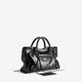 Sac Le City pour femme, taille moyenne, noir