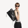 Sac Le City pour femme, taille moyenne, noir