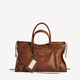 Sac Le City pour homme, grand format, couleur caramel