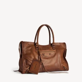 Sac Le City pour homme, grand format, couleur caramel