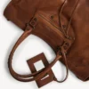 Sac Le City pour homme, grand format, couleur caramel