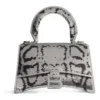 Sac à main Hourglass Xs avec broderie en chaîne « Silver » 7204712AARN8110