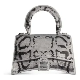 Sac à main Hourglass Xs avec broderie en chaîne « Silver » 7204712AARN8110