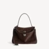 Sac à main Rodeo pour femme, taille moyenne, couleur espresso clair