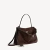 Sac à main Rodeo pour femme, taille moyenne, couleur espresso clair