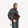 Sac à main Rodeo pour femme, taille moyenne, couleur espresso clair