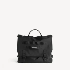 Sac messager militaire pour homme, noir