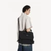 Sac messager militaire pour homme, noir