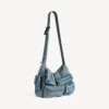 Sac messager pour homme très fonctionnel, bleu vintage Sac messager pour homme très fonctionnel, bleu vintage