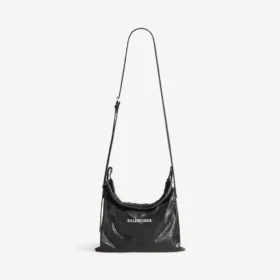 Sac shopper pour homme avec pochette de protection et bandoulière, taille moyenne, noir Sac shopper pour homme avec pochette de protection et bandoulière, taille moyenne, noir